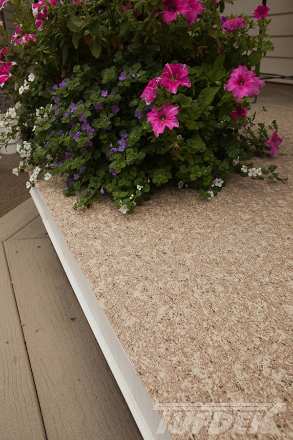 Tufdek Supreme Walnut residential deck detail